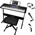 61-Key Portable Electronic Keyboard Piano with LCD Screen L4520
