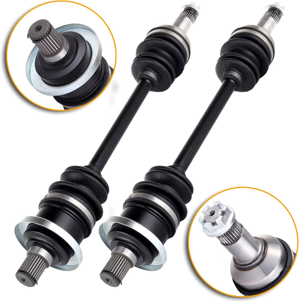 CV Axle Shaft Assemblies 2 PCS Front Rear Left Right P8012