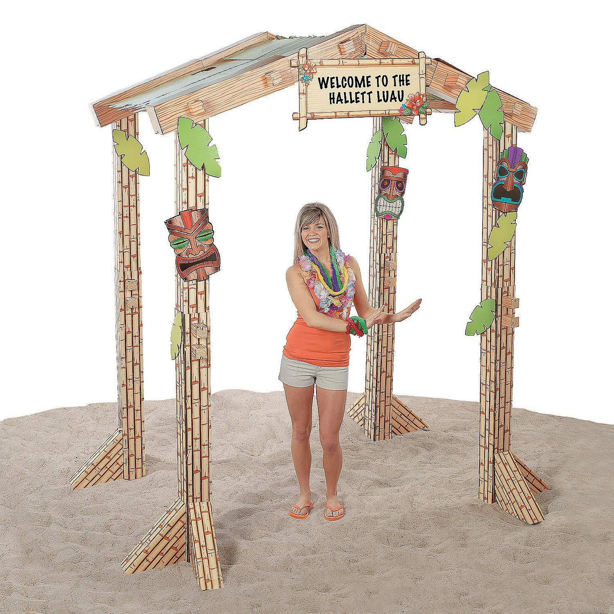 Cardboard 3D Tiki Hut R93154
