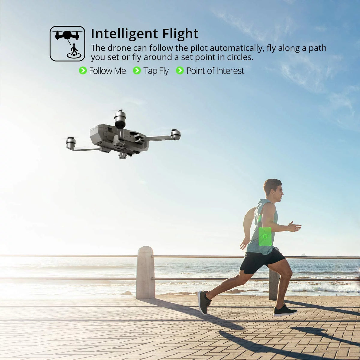 Foldable GPS 4K UHD Camera Drone with 2 Batteries A82407