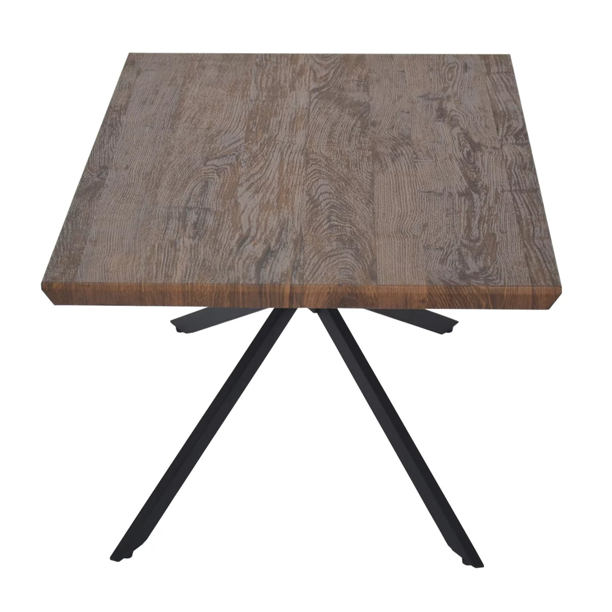 Round Mango Wood Coffee Table with Nesting Basket Frame B4548