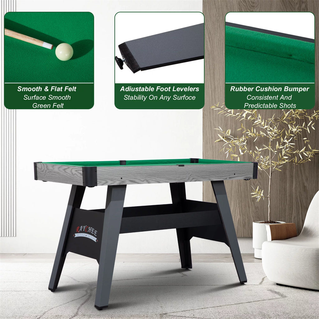 4-Ft Portable Mini Billiard Table with 2 Cue Sticks and Full Set of Balls K39882