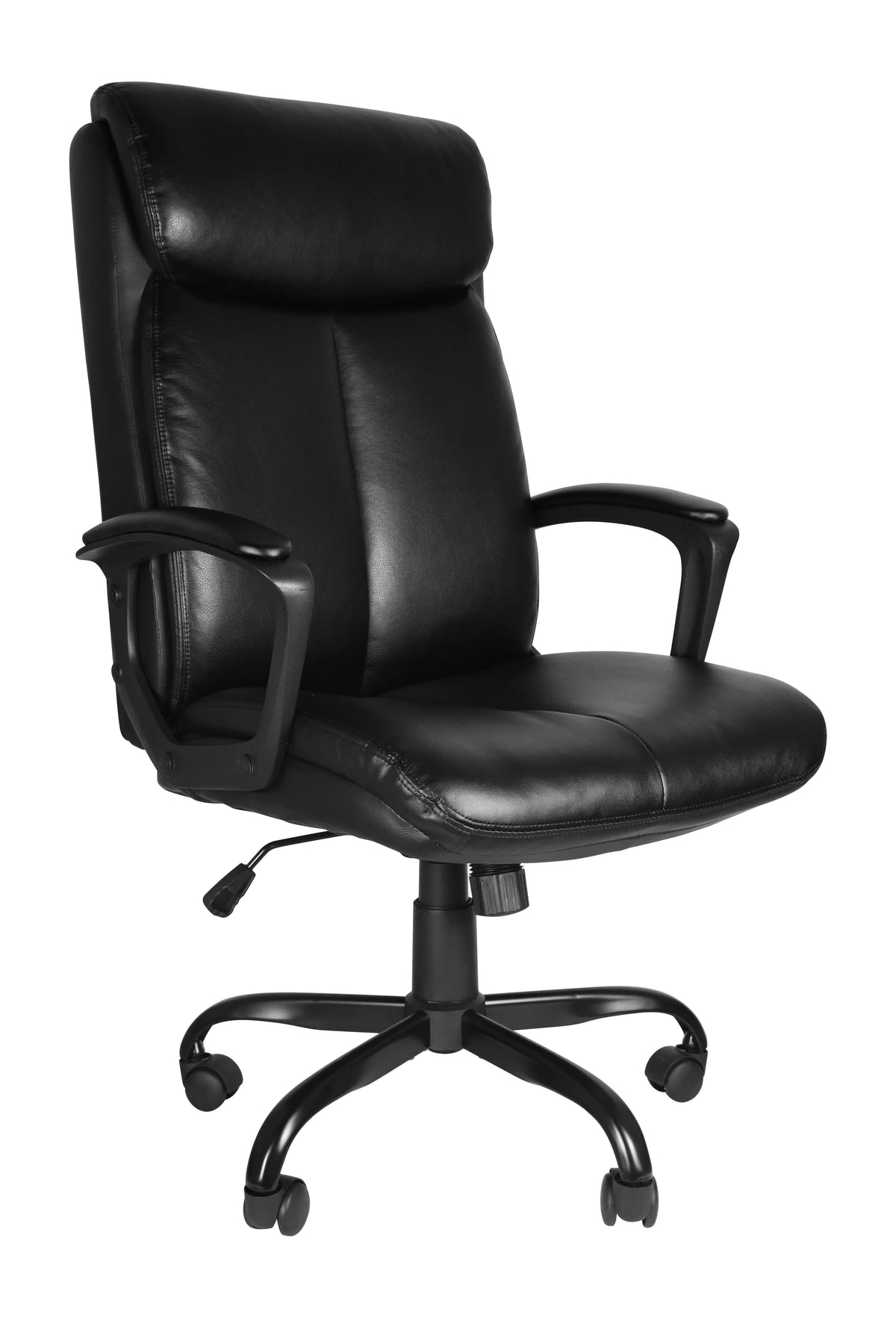Black Adjustable PU Leather Office Desk Chair K594201