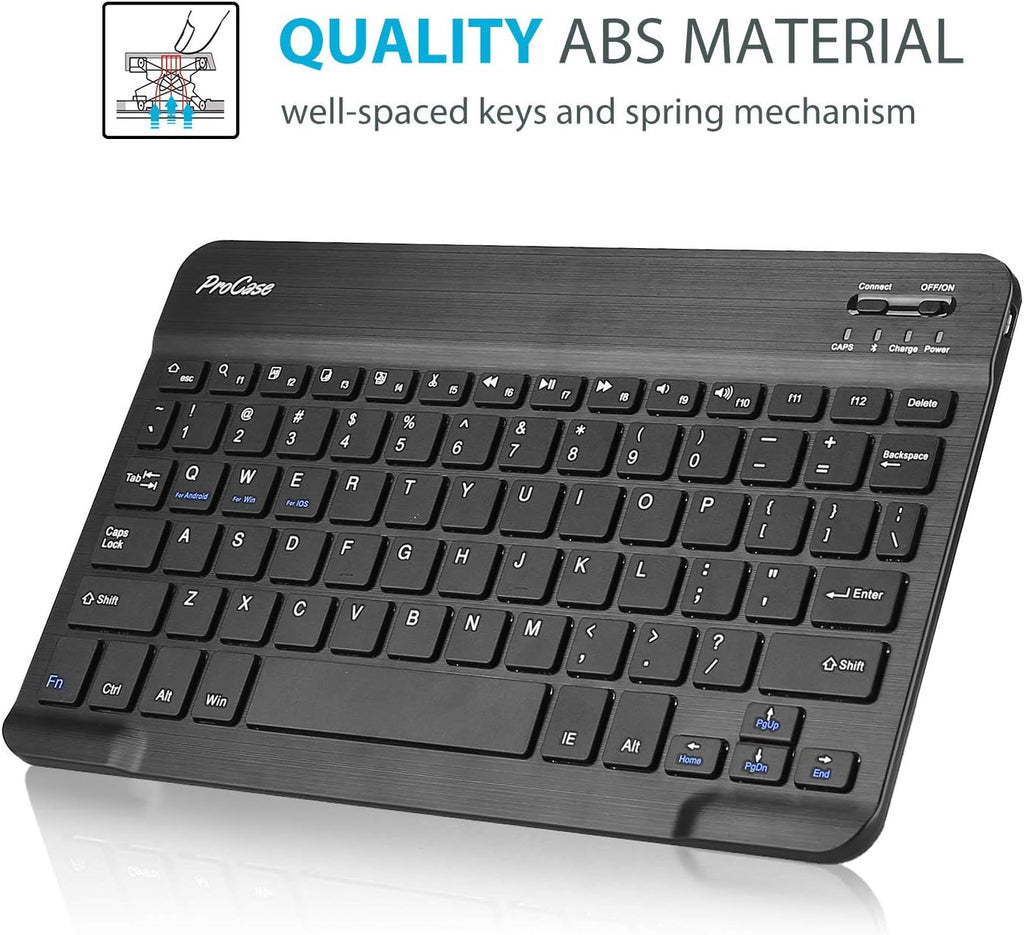 Slim PU Leather Keyboard Case for Surface Go 3 with Detachable Wireless Keyboard C9475