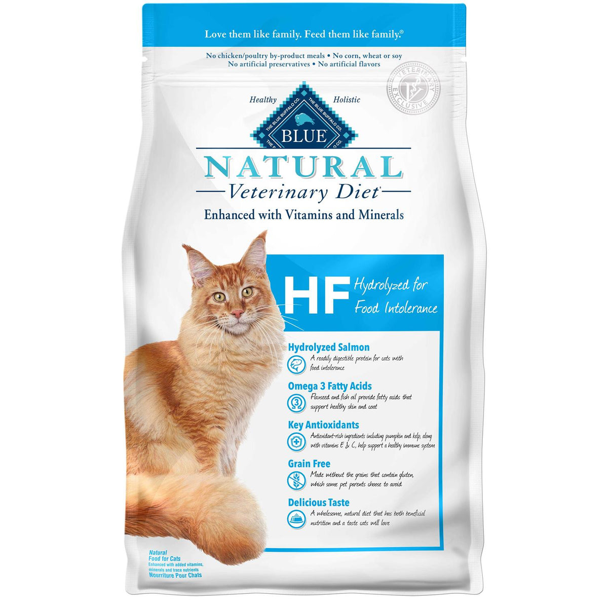 Natural Veterinary Diet HF Hydrolyzed Dry Cat Food V1436