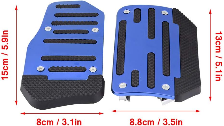 Blue Alloy Nonslip Brake Pedal Cover U25304