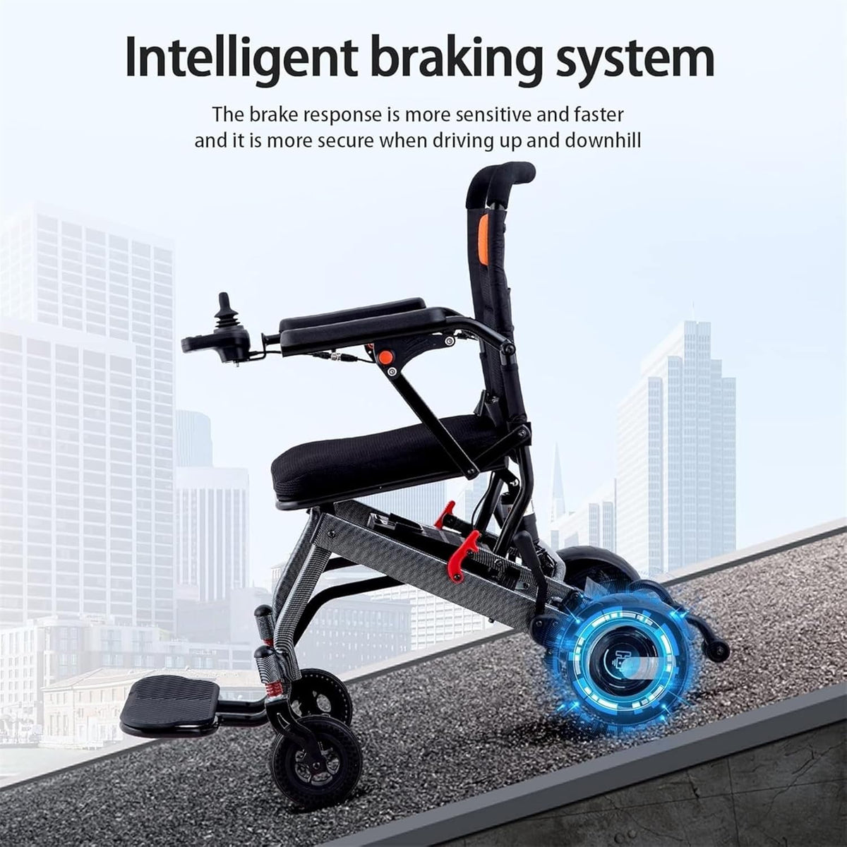 Foldable Electric Wheelchair, 36 Lbs, All Terrain I738