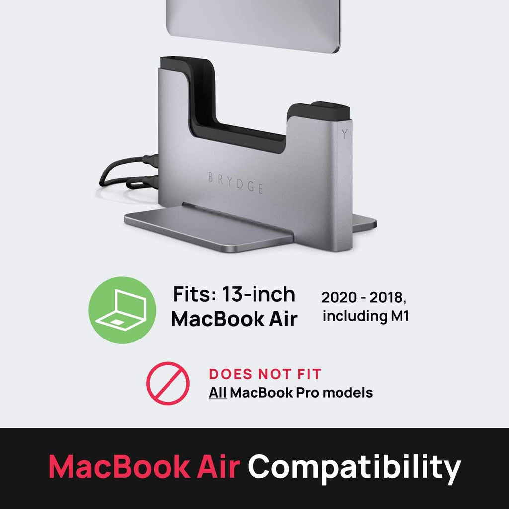 Space-Saving Laptop Stand Vertical Docking Station D66698