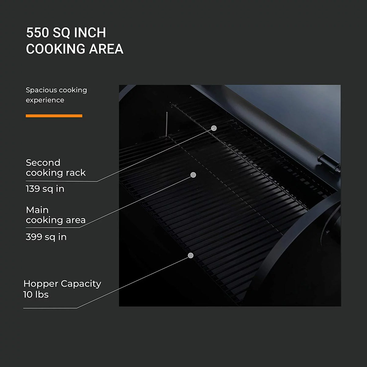 Wood Pellet Grill & Smoker 8 in 1 Black I656585