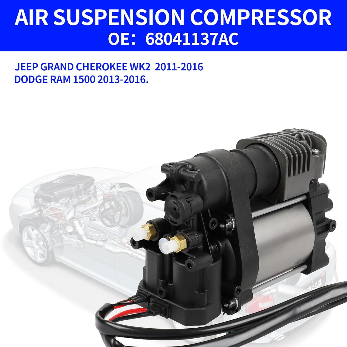 Air Suspension Compressor Pump Replacement For Grand Cherokee 3.6L V6 5.7L 6.4L V8 K4985