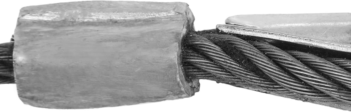 3/8" x 50' Wire Rope Winch Cable with Swivel Hook, Pack of 2 Y566