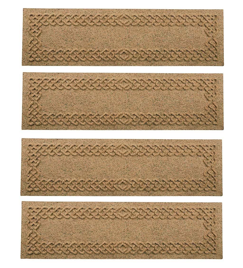 Waterhog Cable Weave Stair Tread Mats, Set of 4 C5071