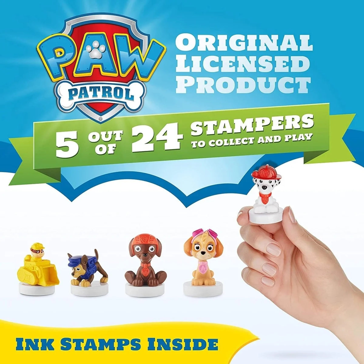 Paw Patrol Characters Stampers 5pk Zuma Rubble in Bulldozer Figure Set R7140