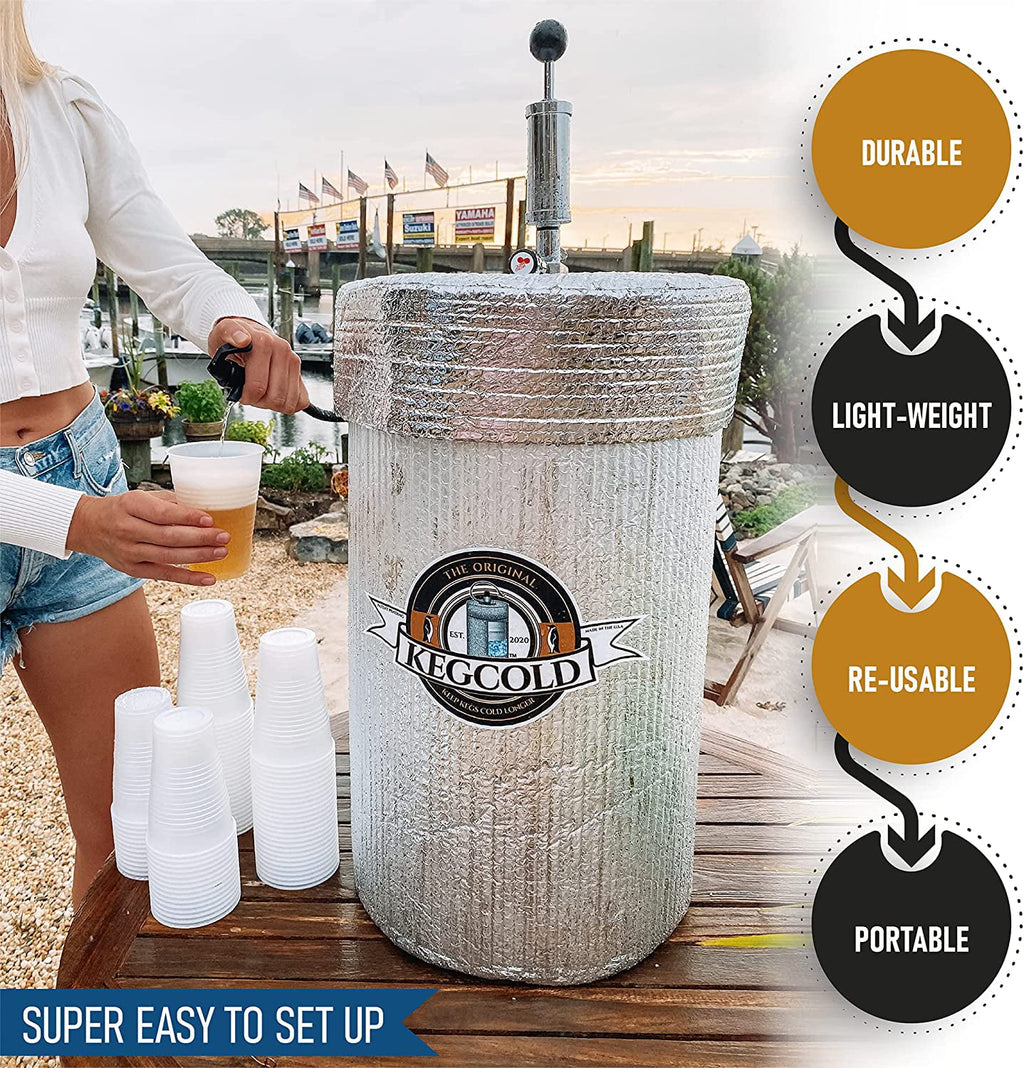 Portable Insulated Keg Cooler S5948