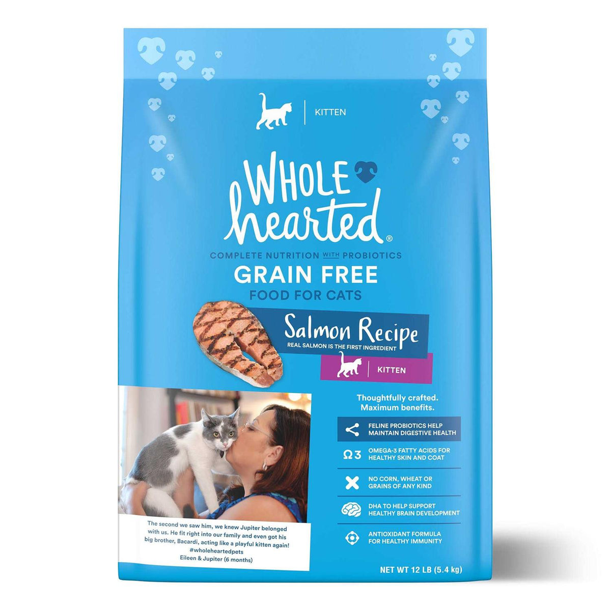 Grain Free Salmon Recipe Dry Kitten Food E1518