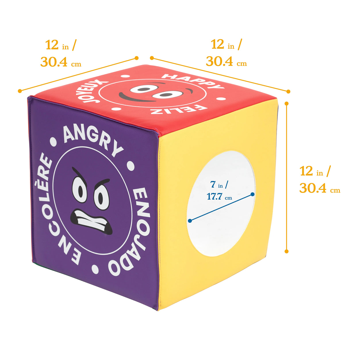SoftZone Emotion Cube with Mirror Sensory Toy I8420