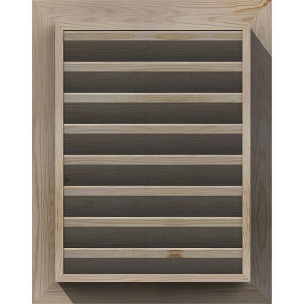 Unfinished Pine Gable Vent V4634