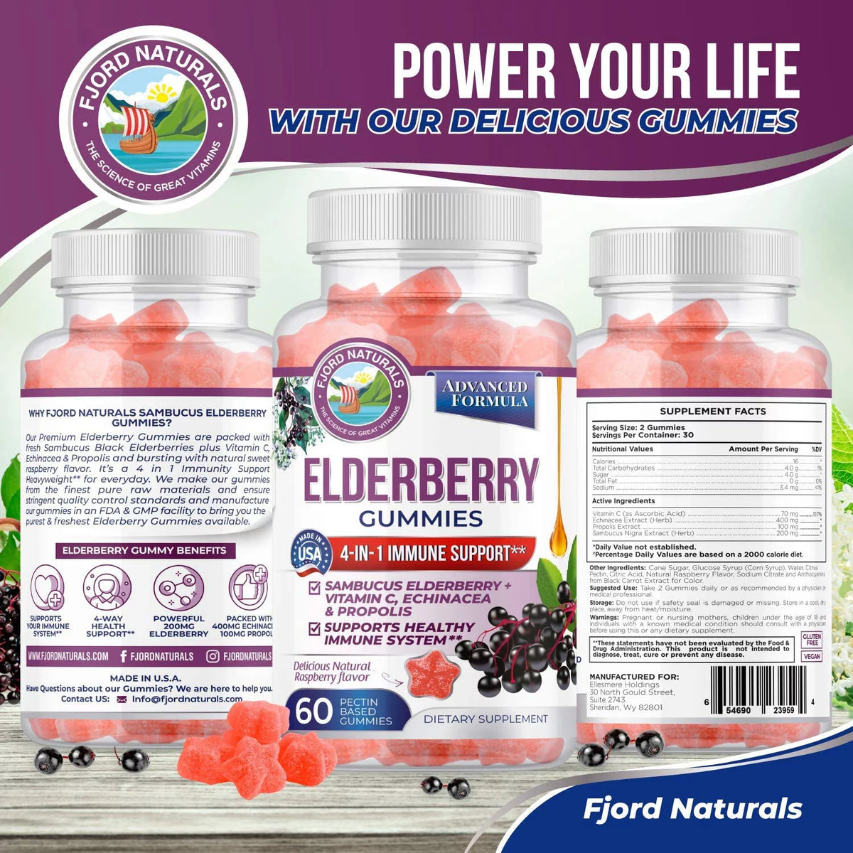 Elderberry Gummies 2 Pack 120 Count S161204