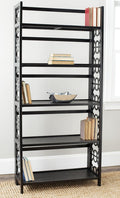 Black 5-Shelf Bookcase W5973