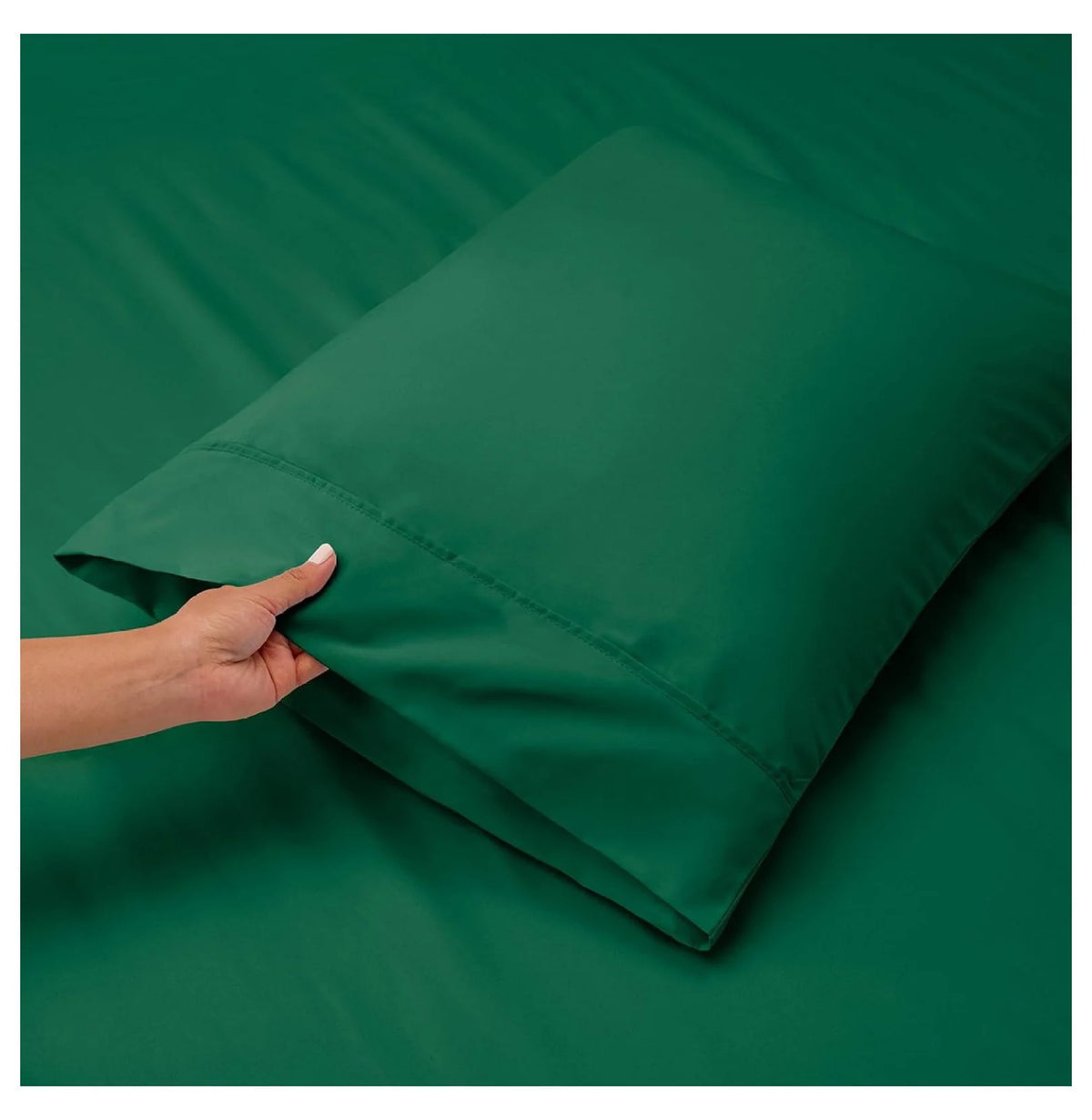 Green 4 Piece Queen Size Extra Deep Pocket Sheets Z228295