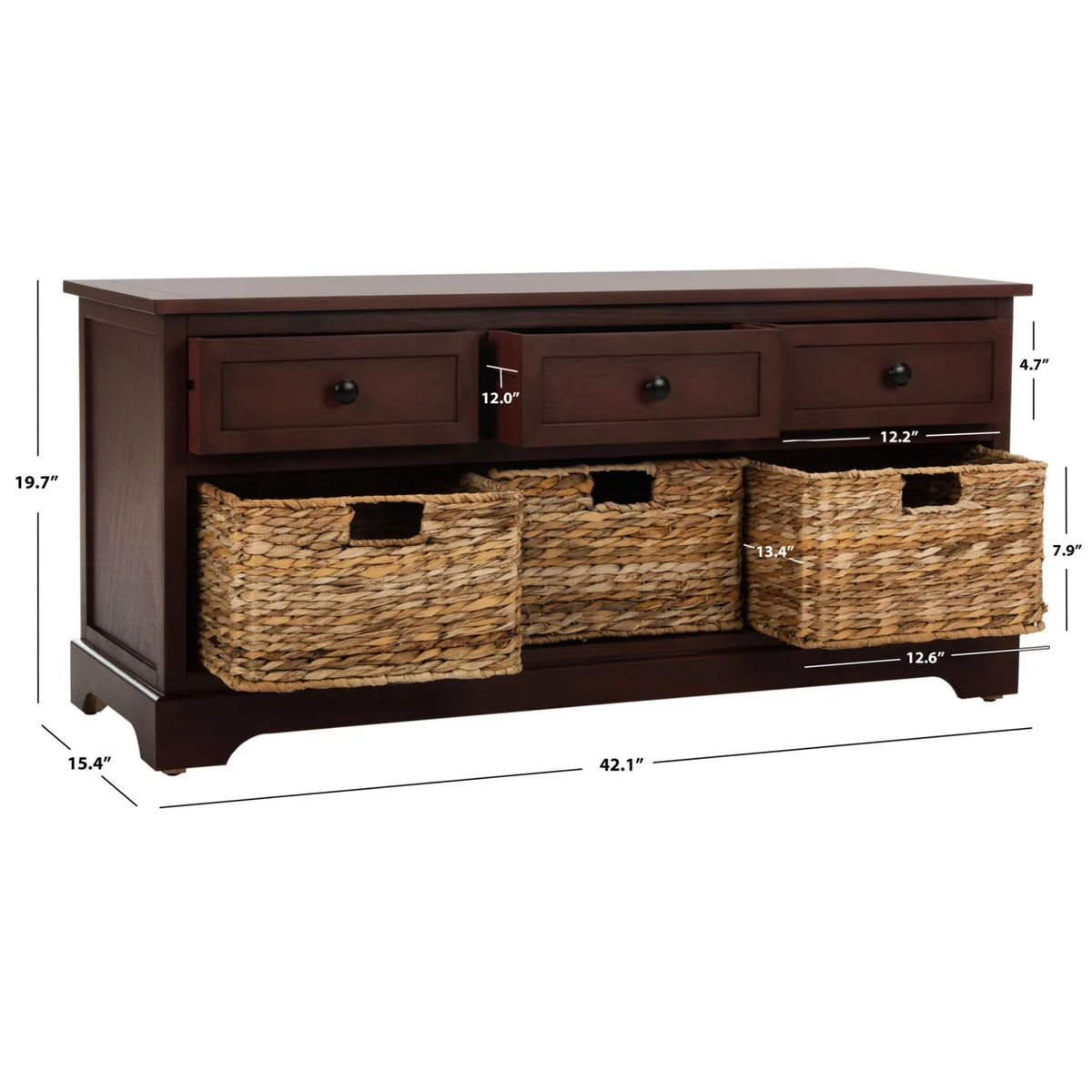 3-Drawer Storage Bench E79868