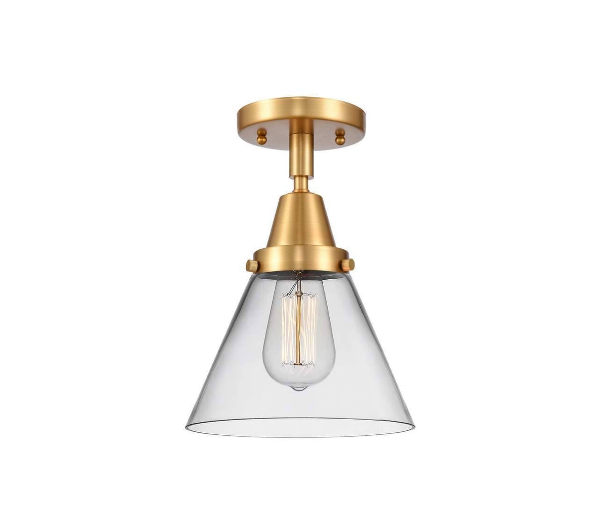 Satin Gold Flush Mount Light R2136
