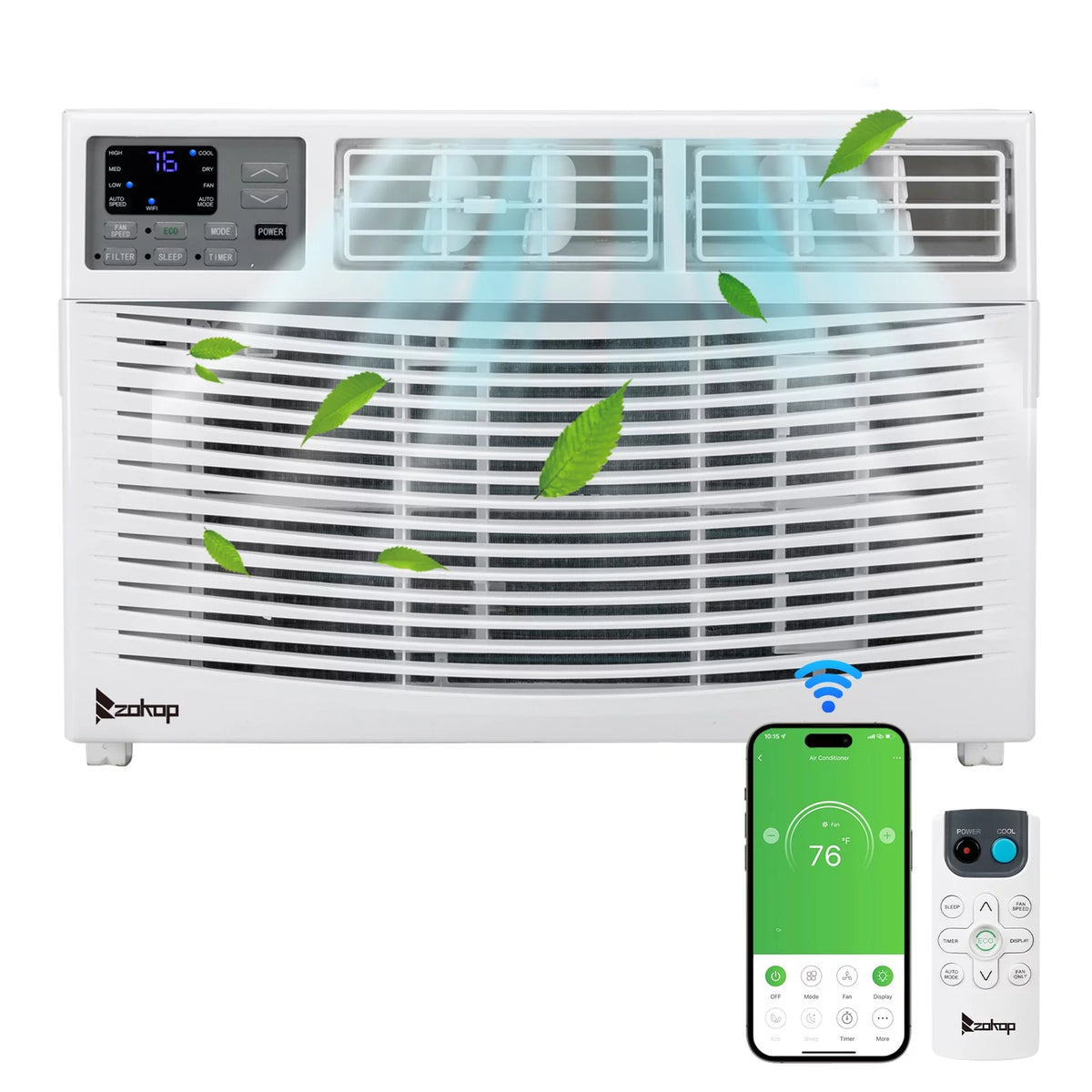 8000BTU Window Air Conditioner with Remote Control H832543
