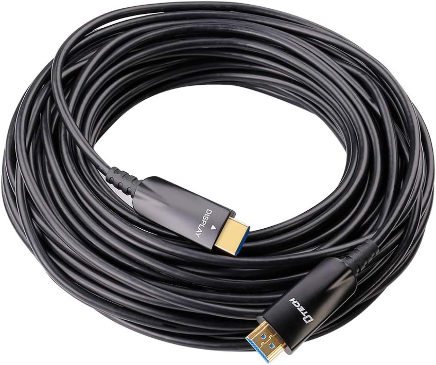 10m Fiber Optic HDMI Cable 4K 30Hz 1080p 60Hz Black D624140