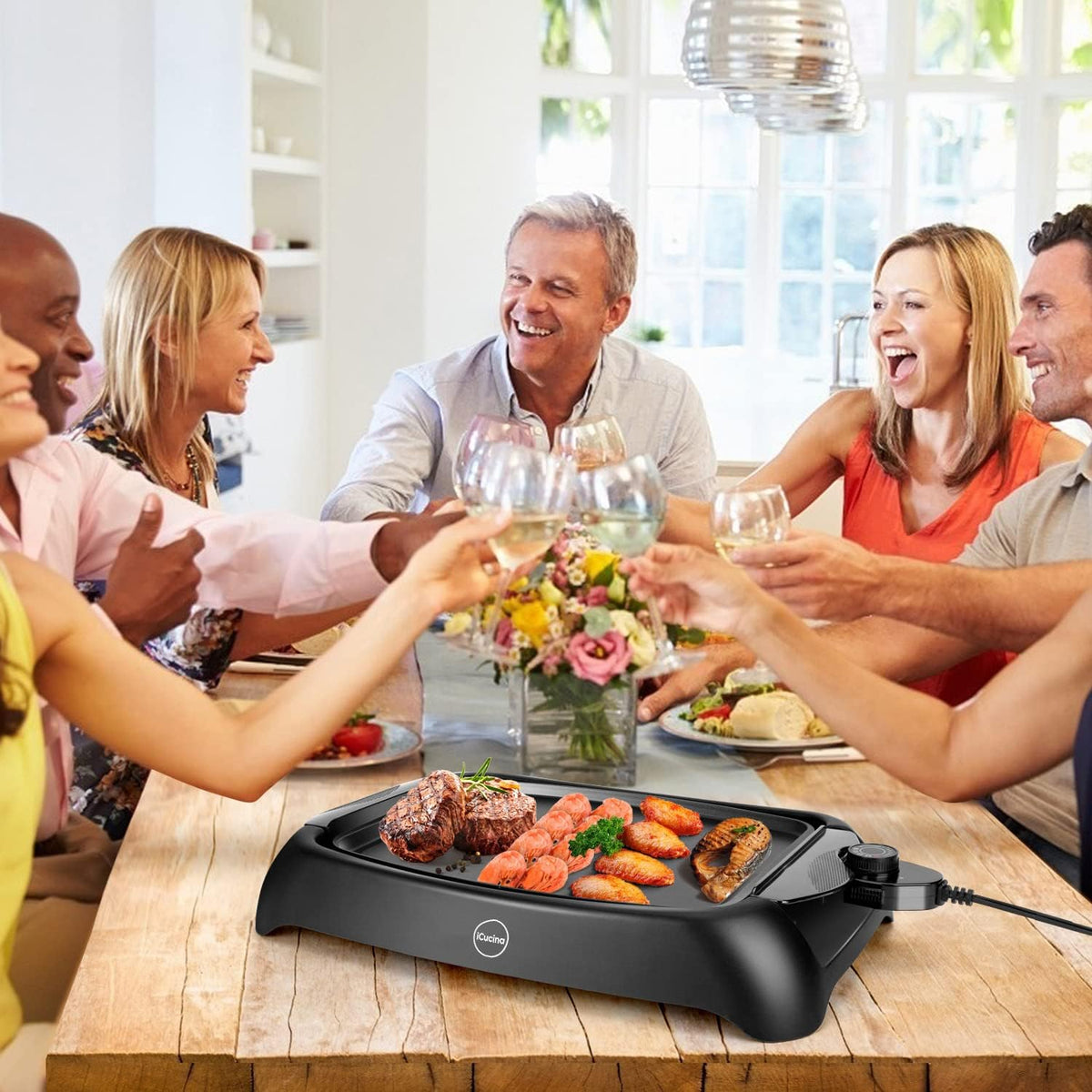 1000 Watt Non-Stick Electric Griddle W11713