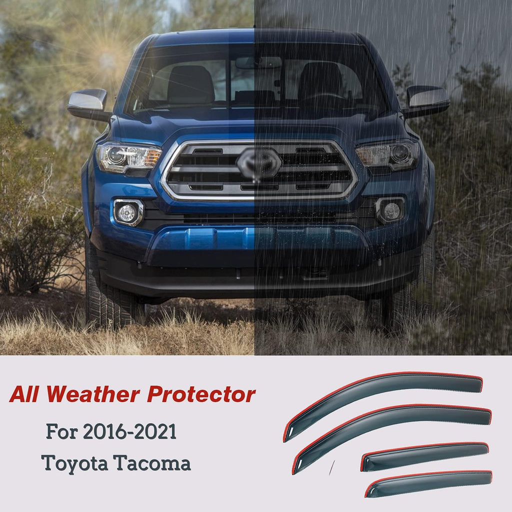 2016-2022 Tacoma Double Cab Side Window Deflectors V690
