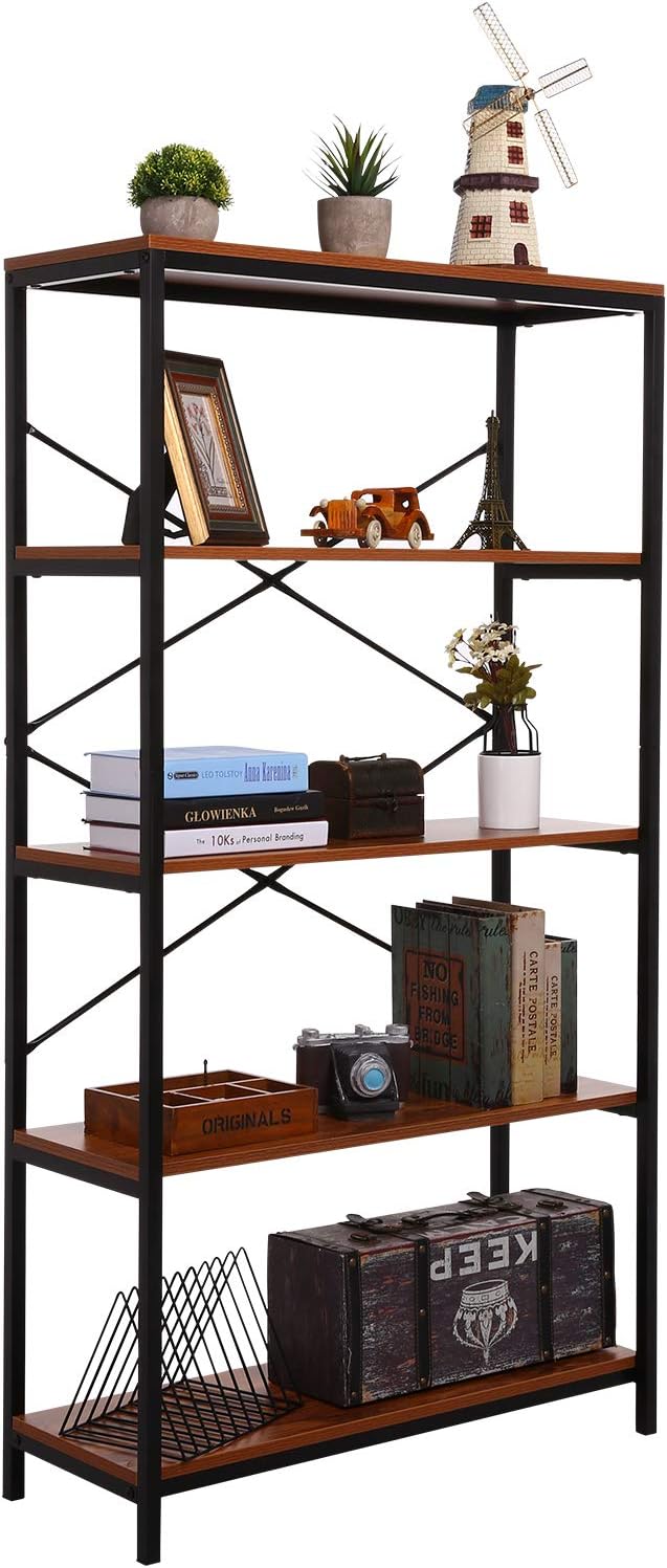 5 Shelf Tall Bookcase N114