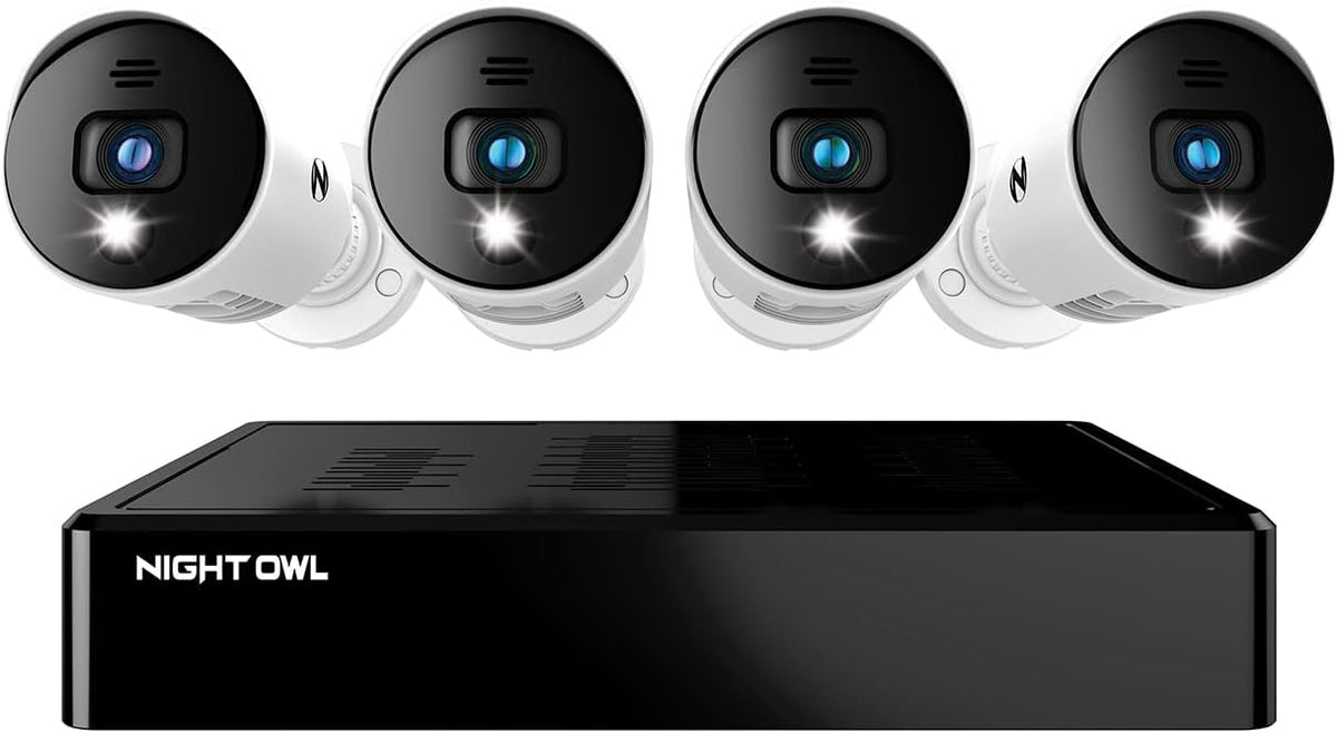 16 Channel Bluetooth Video Home Security Camera System with 12 Wired 1080p HD Indoor/Outdoor Spotlight Cameras with Audio and 1TB Hard Drive U7247