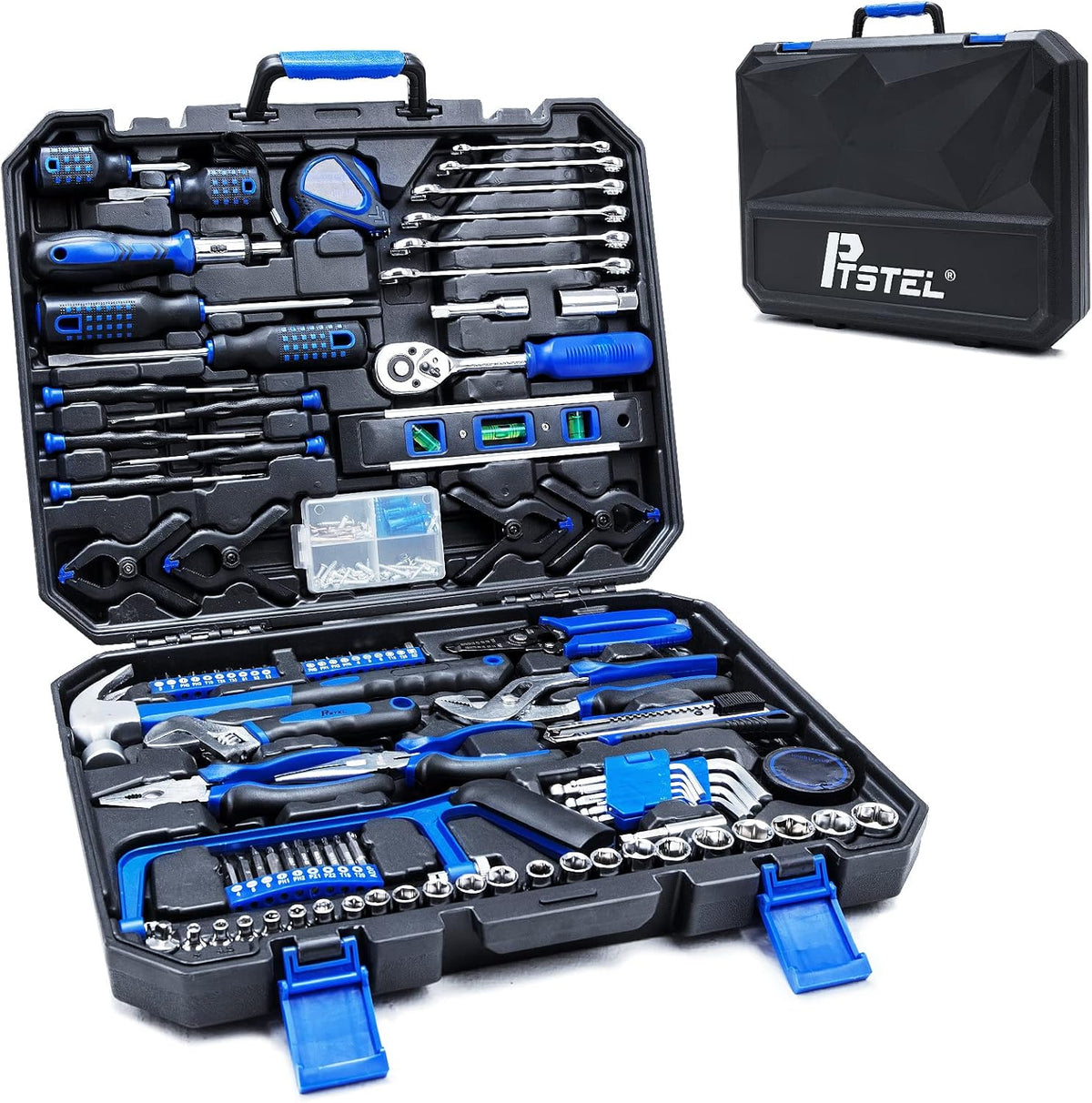 228 Piece Household Hand Tool Kit with Toolbox Storage Case P729617