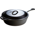 5 Quart Cast Iron Covered Deep Skillet Z585