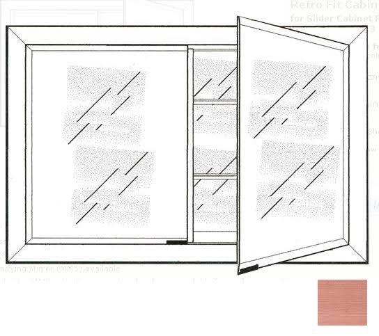 33 in. x 23 in. Recessed Double Door Cabinet F7277