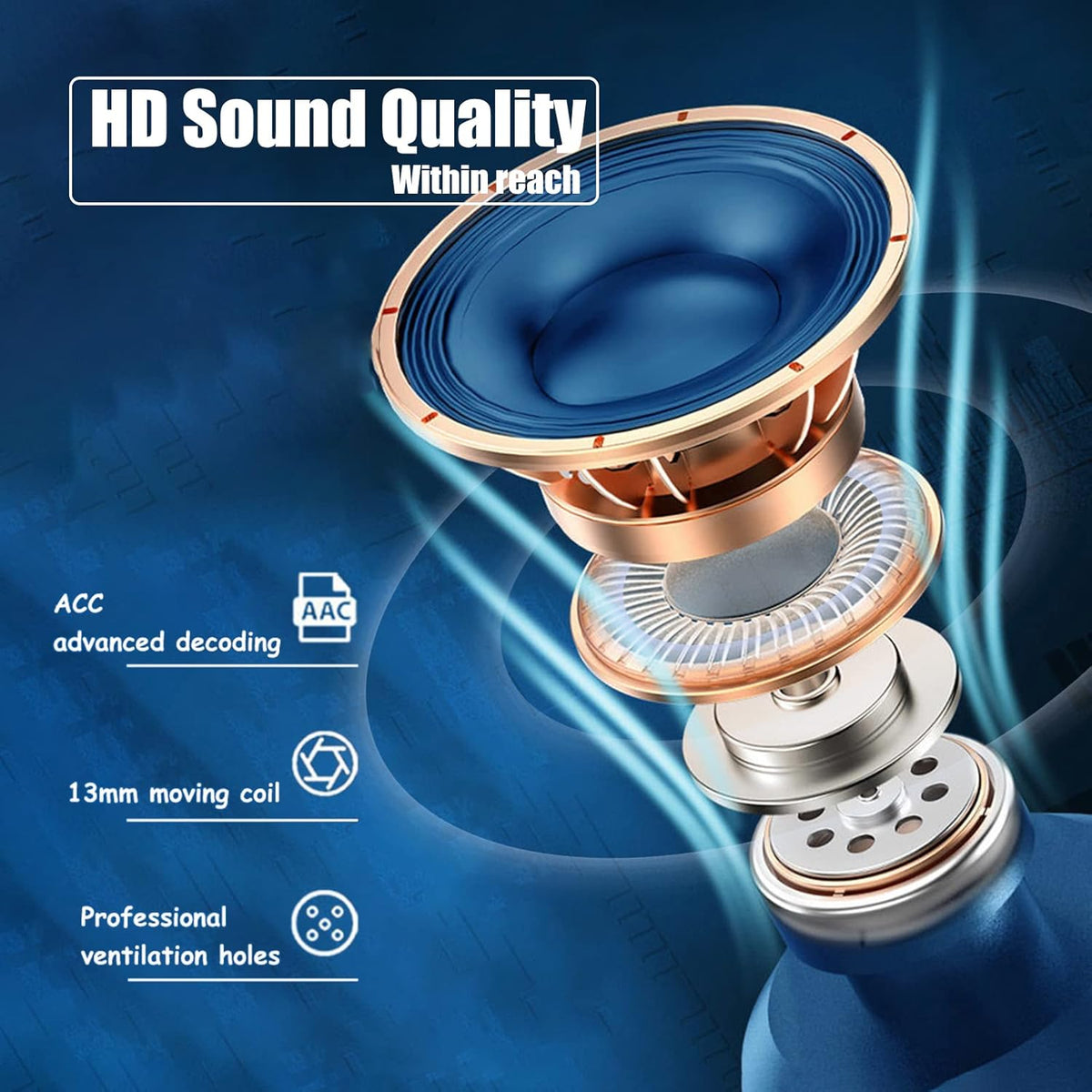 Bluetooth Wireless Headphones with Mic N556728