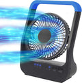 Battery Operated Fan, Portable Desk Fan with Timer, 3 Speeds, 180° Rotation R2424