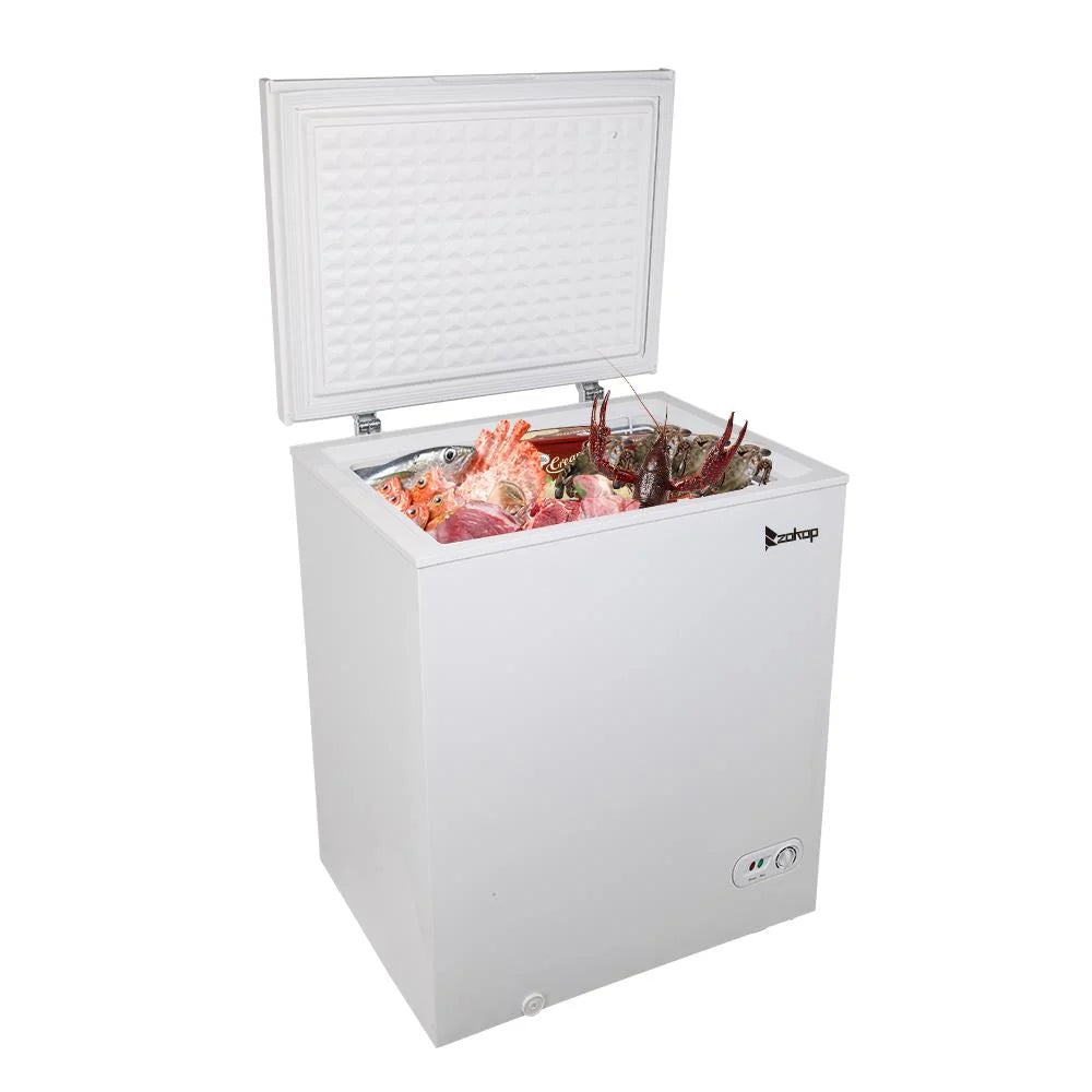 White 5.0 Cu.ft Single Door Chest Freezer U623177