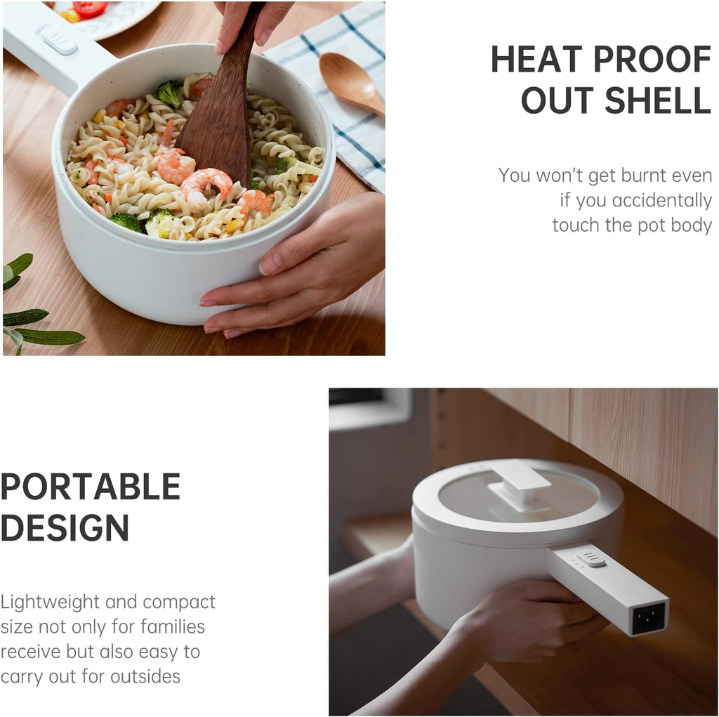 1.5L Mini Portable Non Stick Electric Hot Pot L545679
