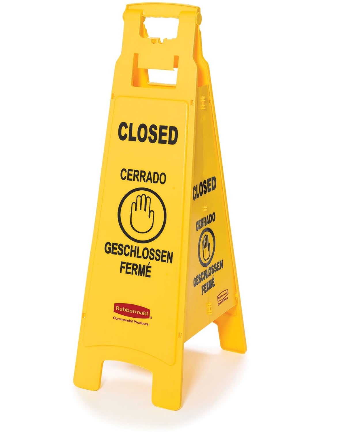26 Inch 4-Sided Multilingual Caution Sign O5874