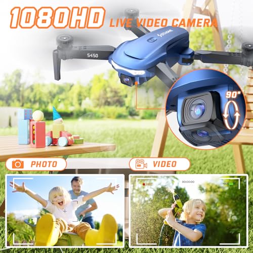 Mini Foldable FPV Drone with Camera 1080P and 2 Batteries K5489