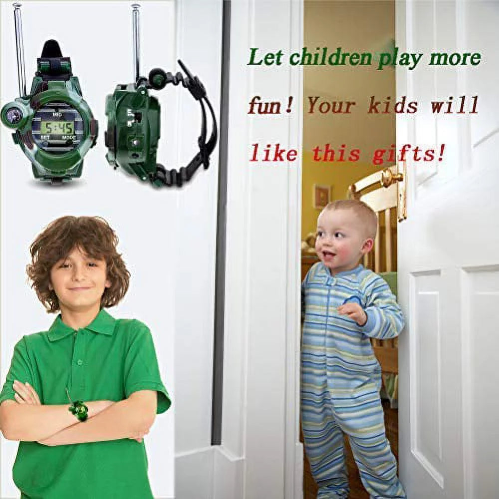 7 in 1 Digital Watch Walkie Talkies with Flashlight Z862