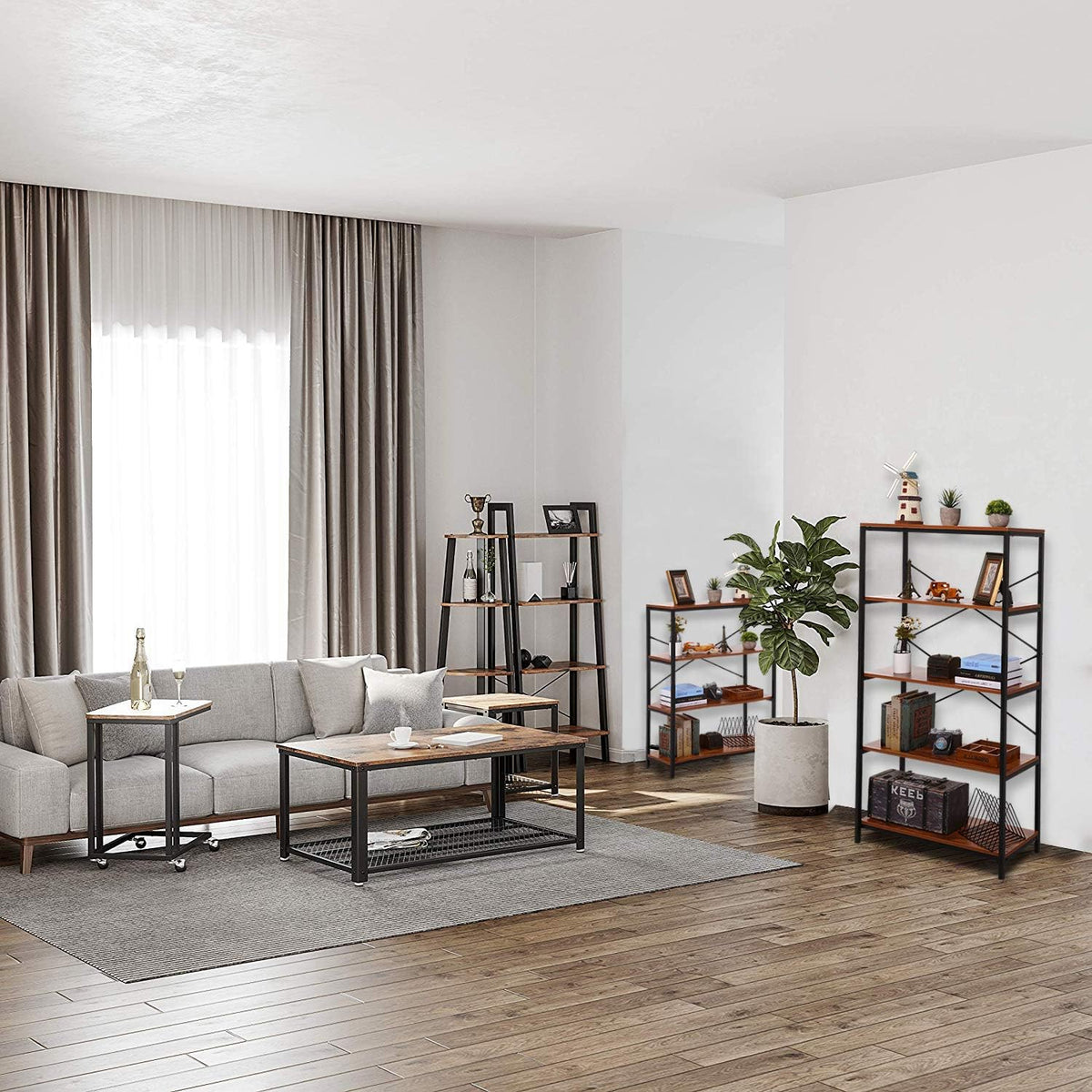 5 Shelf Tall Bookcase N114