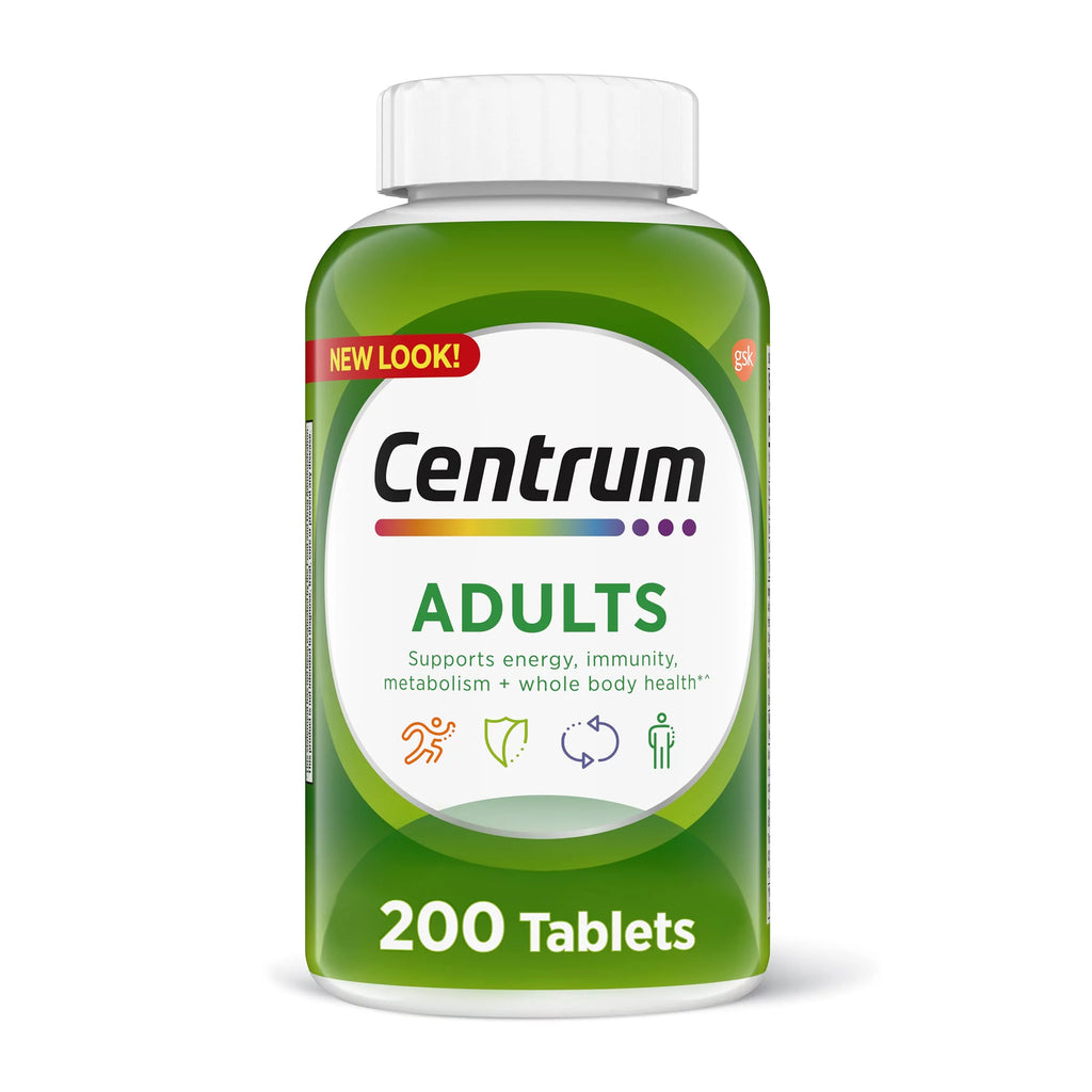 200 Count Adult Multivitamin Supplement with Zinc, Vitamin D3 and B Vitamins J425237