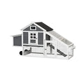 Large Wooden Chicken Coop with Wheels G886