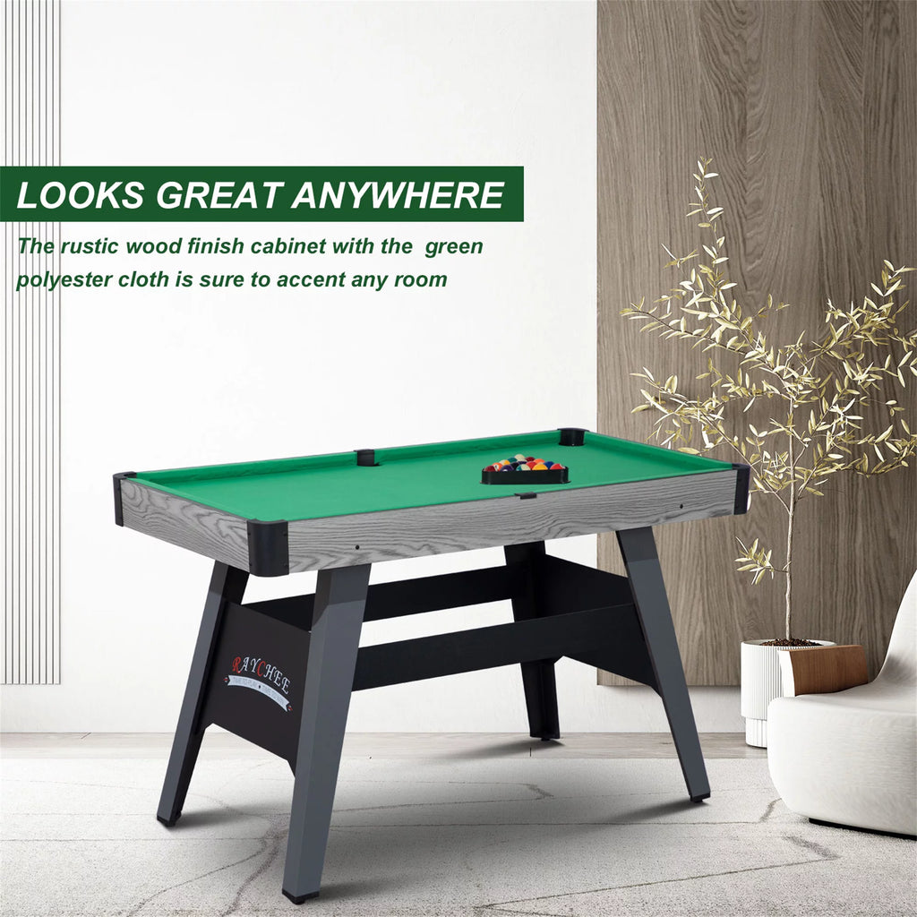 4-Ft Portable Mini Billiard Table with 2 Cue Sticks and Full Set of Balls K39882
