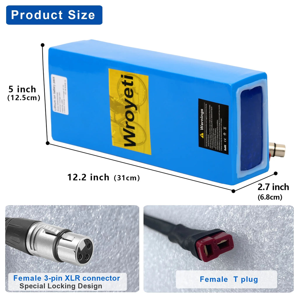 60V 20Ah Lithium Ion Electric Bike Battery with 3A Charger B17685