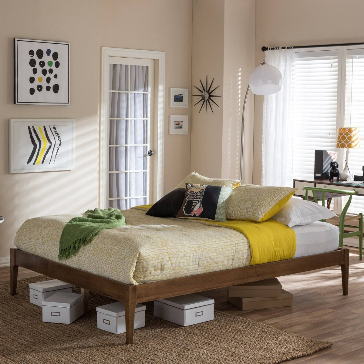 Queen Solid Wood Bed Frame M766