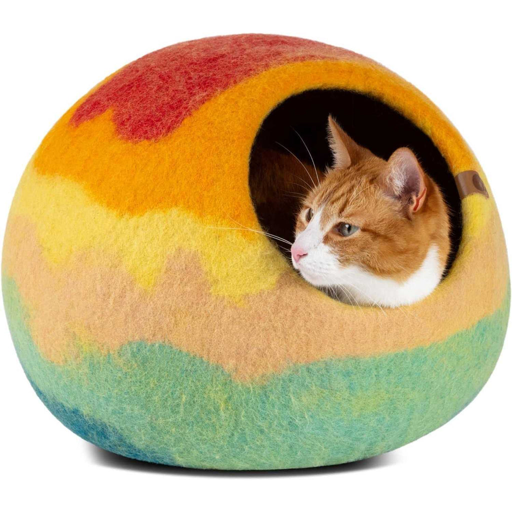 Felt Cat Bed Cave 100% Merino Wool Cat Bed N144583