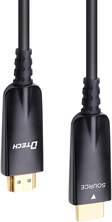 10m Fiber Optic HDMI Cable 4K 30Hz 1080p 60Hz Black D624140